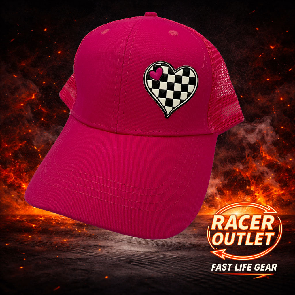 Love Racing Women's Ponytail Hats