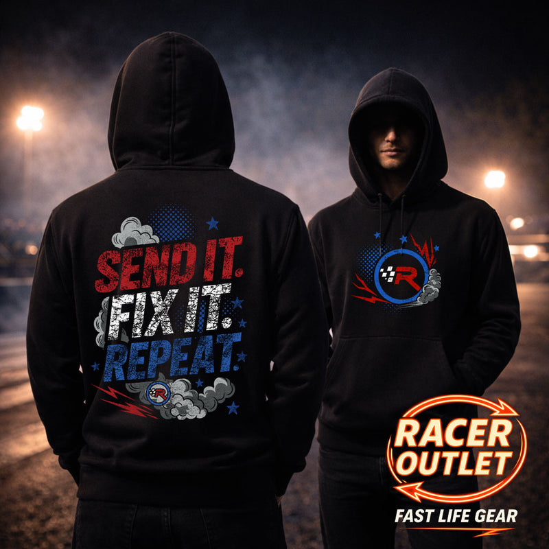 Send It. Fix It. Repeat.™ Hoodie | Fast Life Gear